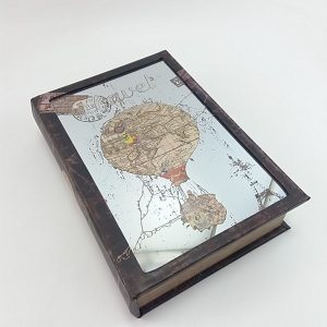 CAIXA LIVRO ESPELHADA
