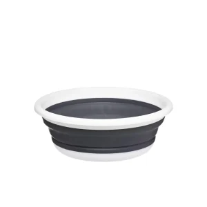 Bacia Retrátil Branco/Cinza 6 L