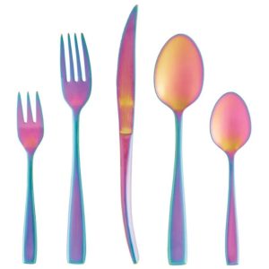 FAQUEIRO 30 PEÇAS AÇO INOX BERNA RAINBOW FOSCO