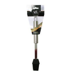 PINCEL EM SILICONE E CABO INOX LUXO