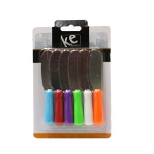 ESPÁTULA DE INOX COM CABO DE PLÁSTICO