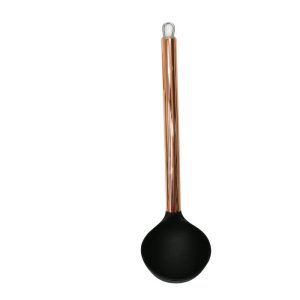 CONCHA DE NYLON PRETA COM CABO DE AÇO INOX