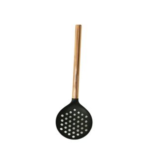 ESCUMADEIRA DE NYLON PRETACOM CABO DE AÇO INOX ROSE GOLD
