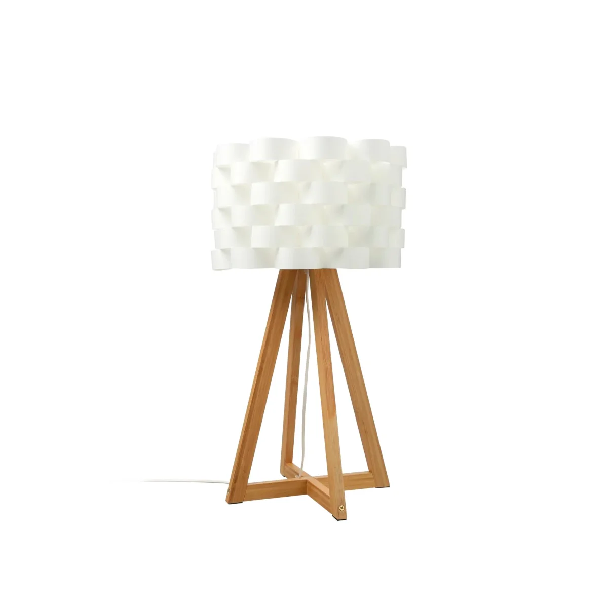 Candeeiro de Mesa Bambu Moki Branco - Image 2