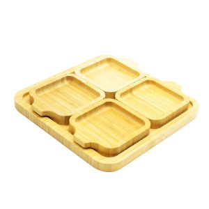 PETISQUEIRA MIAMI BAMBU COM 5 PEÇAS 22X22CM